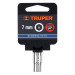 Dado de 7 mm, 6 puntas, cuadro 1/4", TRUPER