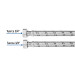 Manguera para boiler, acero inox. 3/4"H x 3/4"H, 80 cm