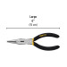 Pinza de punta y corte 6" mango de vinil, a granel, PRETUL