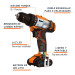 Taladro/destornillador 3/8", 12V, 1 batería 2Ah, PRO