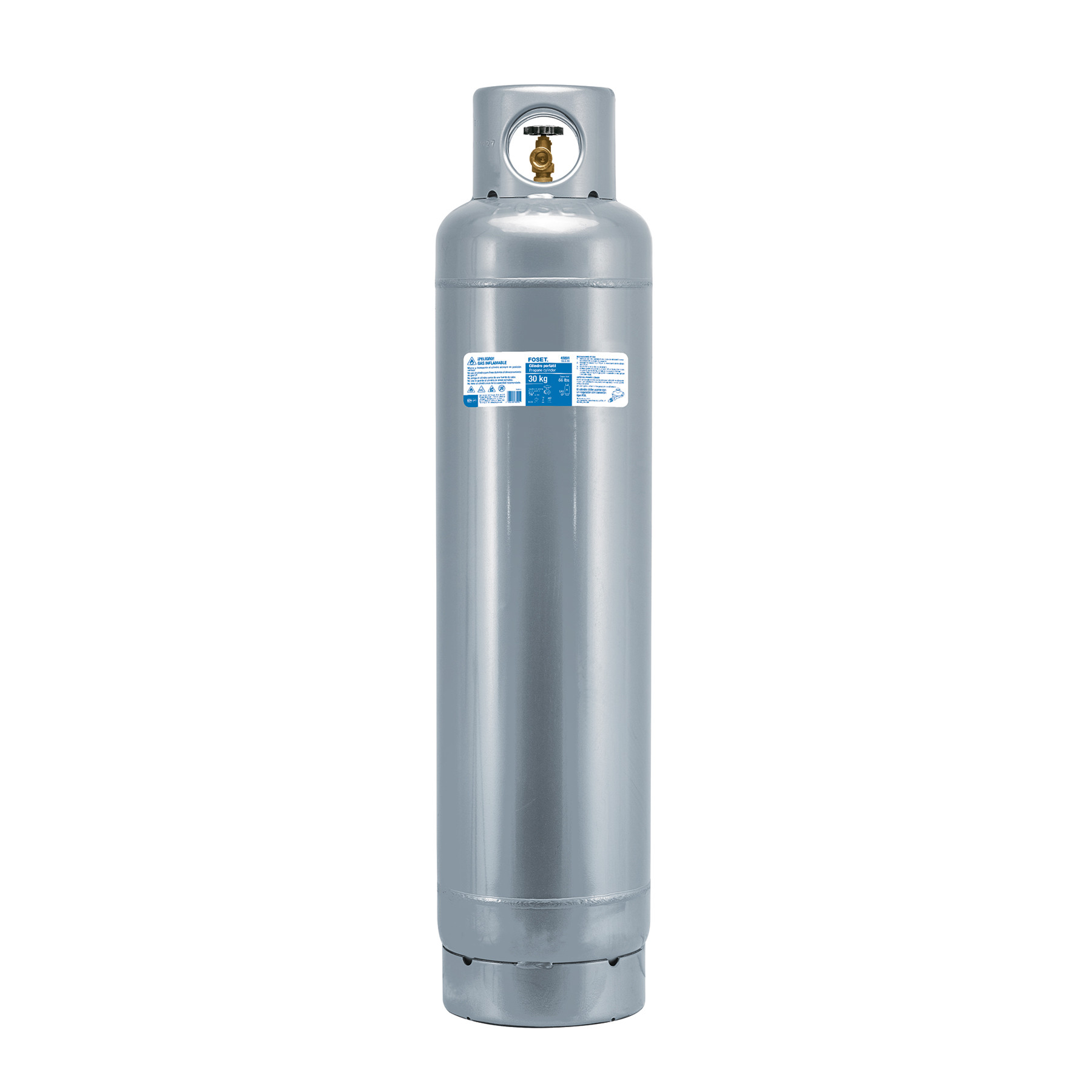 Cilindro portátil para gas LP, 30kg (66lb) FOSET