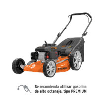 Podadora con motor a gasolina de 5 HP, 20" de corte, Truper