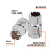 Dado de 1/2", 12 puntas, cuadro 1/2", TRUPER