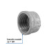 Tapón hembra 1" de acero galvanizado, FOSET