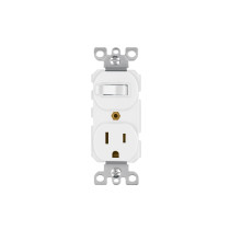 Interruptor de palanca con contacto, Standard, blanco