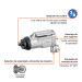 Llave (pistola) de impacto neumática 3/8", TRUPER