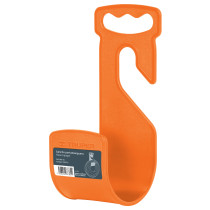 Gancho plástico naranja para manguera de jardín, TRUPER