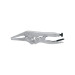 Pinza de presión 4", punta larga, TRUPER