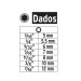 Juego de 14 dados para taladro, PRETUL
