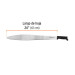 Machete acapulqueño de 24" cacha negra inyectada, TRUPER