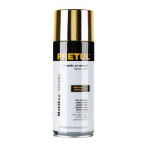 Pintura en aerosol, metálica, oro, 400 ml, PRETUL