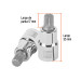 Dado punta corta bristol M12, cuadro 1/2", TRUPER