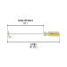 Desarmador cabinet 3/16 x 8" mango de PVC, PRETUL