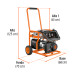 Generador portátil 5.5 kW motor a gasolina, TRUPER