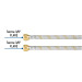 Manguera para gas, acero inox, 3/8" flare, 60 cm, FOSET