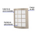 Arbotante LED exterior 15 W 3000K, 18x22 cm, VOLTECK