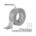 Cinta para ducto 50m x 48mm, espesor 0.16mm, PRETUL