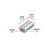 Bolsa con 50 casquillos dobles de aluminio, 3/16", FIERO