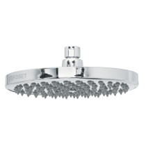 Regadera cromo 8" plato redondo, sin brazo, FOSET ELEMENT