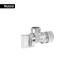 Llave angular 1/2", 1/4 de vuelta, barrilito, BASIC