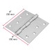 Bisagra cuadrada 4" acero inox, cabeza plana, HERMEX