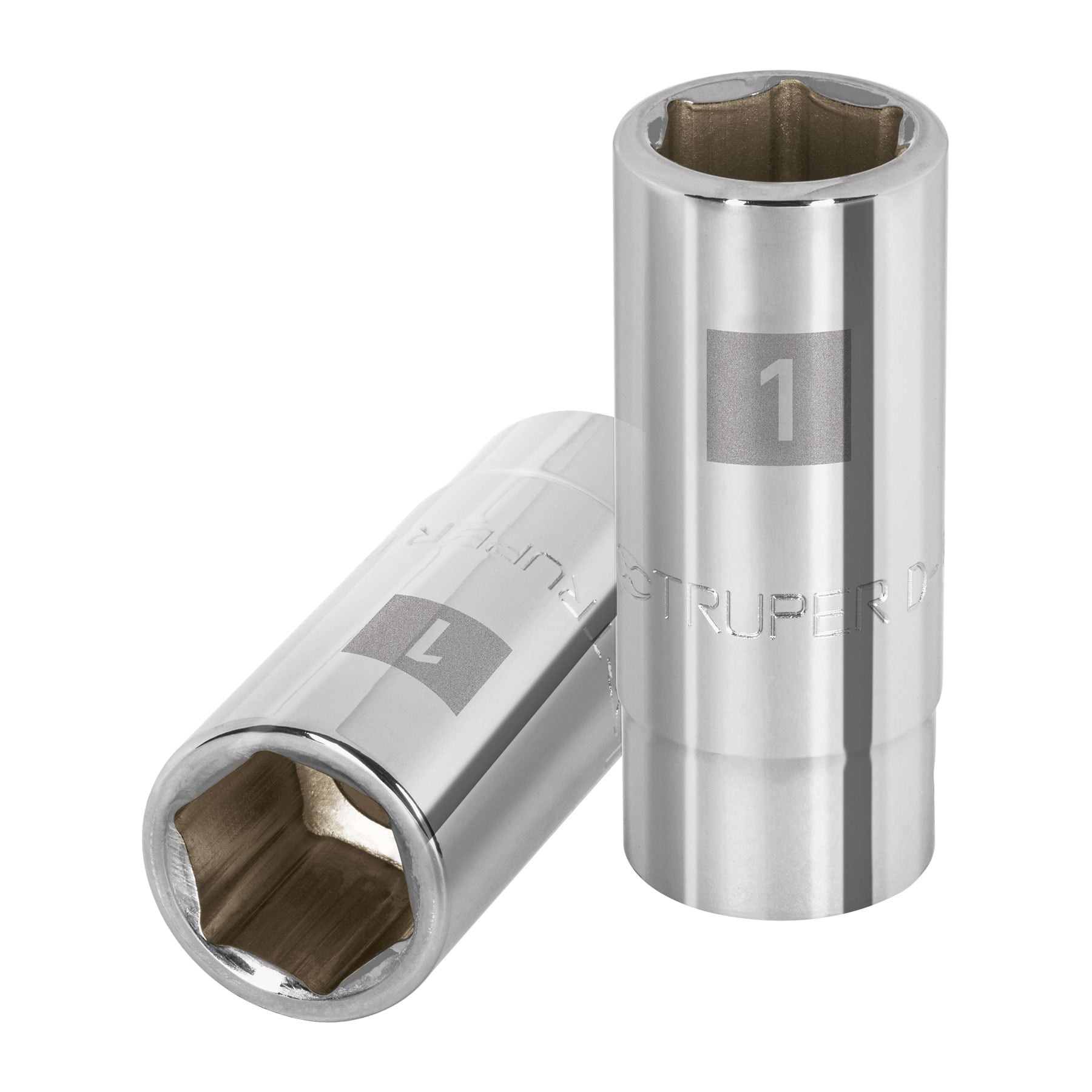 Dado largo de 1", 6 puntas, cuadro 3/4", TRUPER
