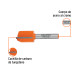 Broca para router, recta 2 filos, 5/8", TRUPER