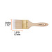 Brocha cerdas sintéticas 2-1/2" corte recto, mango de madera