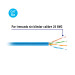 Metro de cable UTP CAT5E, Bobina de 305m, azul, VOLTECK