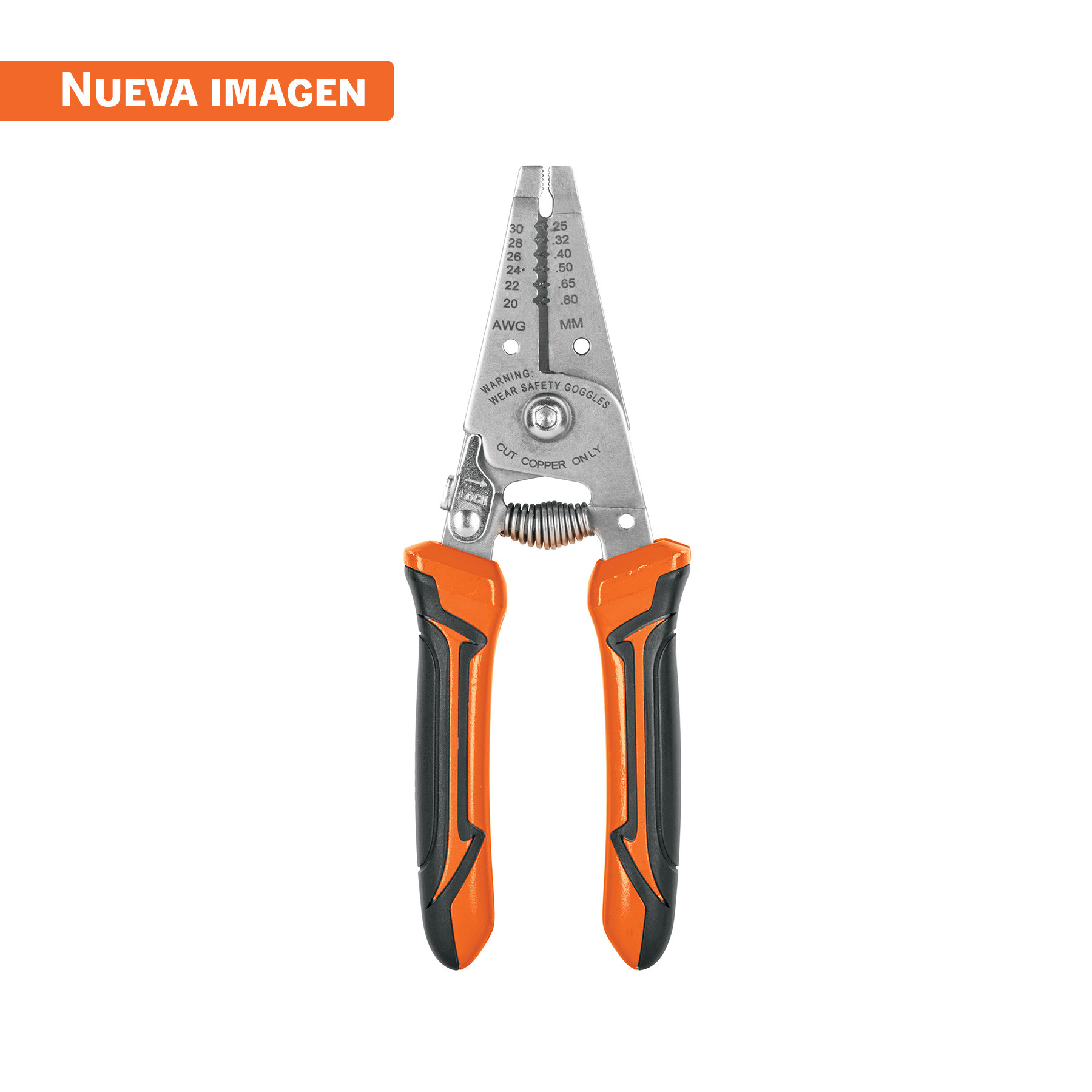 Pinza 6" pela cables, 30 a 20 AWG, TRUPER