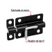 Pasador de barril 3" de acero acabado negro, HERMEX