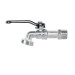 Llave de esfera de zinc 1/2", 110 g, s/adaptador, BASIC