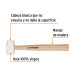 Mazo de hule 8 oz, TRUPER