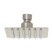 Regadera cuadrada 4", acero inox, sin brazo, satín, TÚBIG
