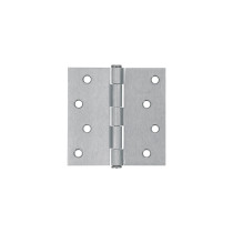 Bisagra cuadrada 4", satinado, cabeza plana, HERMEX