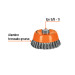Carda copa 5" alambre trenzado grueso, eje 5/8"-11, TRUPER