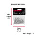 Bolsa con 50 remaches 1/8" x 1/4" de aluminio, ala 1/4"