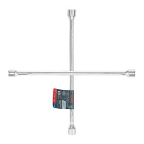 Llave de cruz 18" pulida y cromada, TRUPER