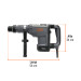 Rotomartillo SDS Max/destornillador 9 kg, 15J, 1500W, EXPERT