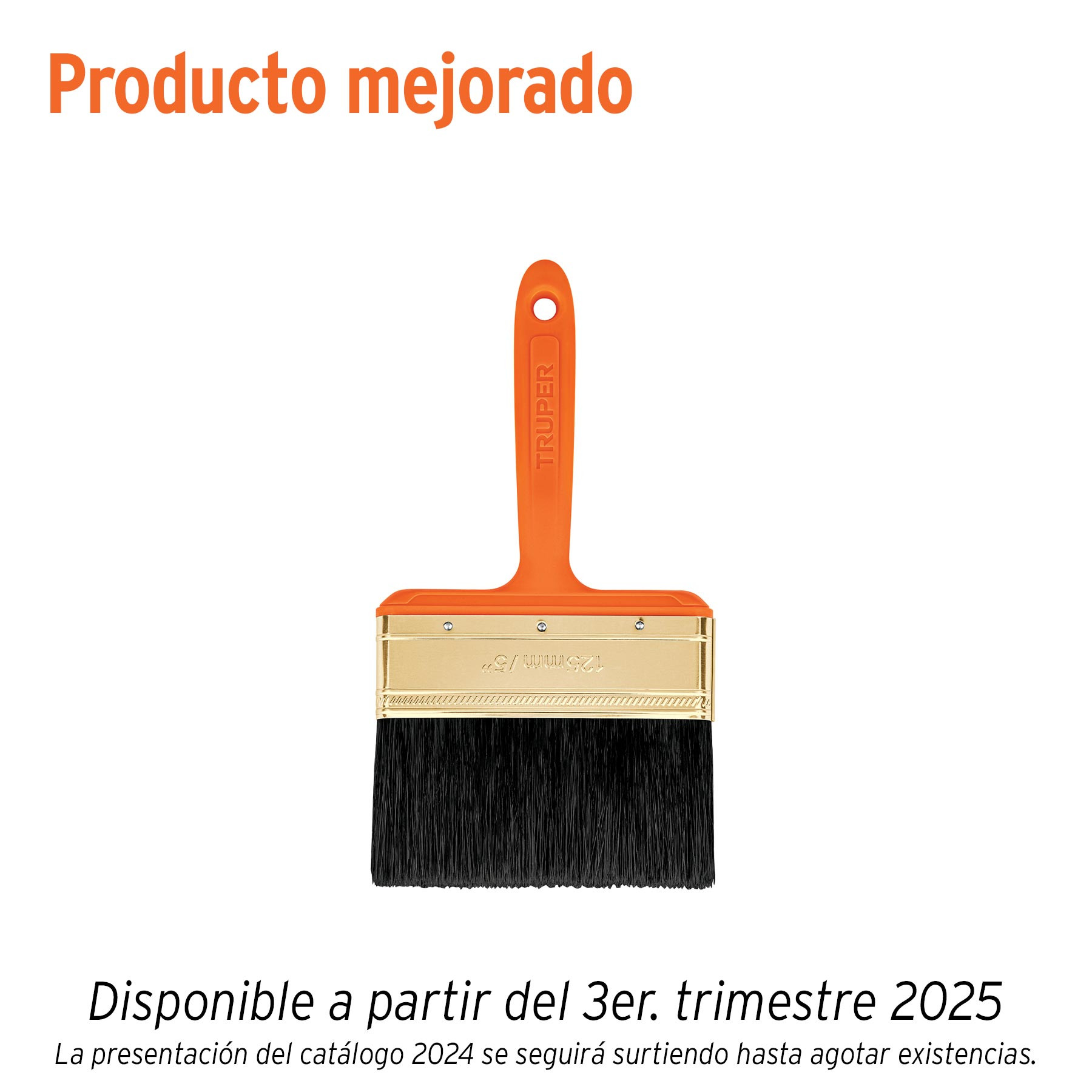 Brocha profesional de 5" con mango de plástico, TRUPER