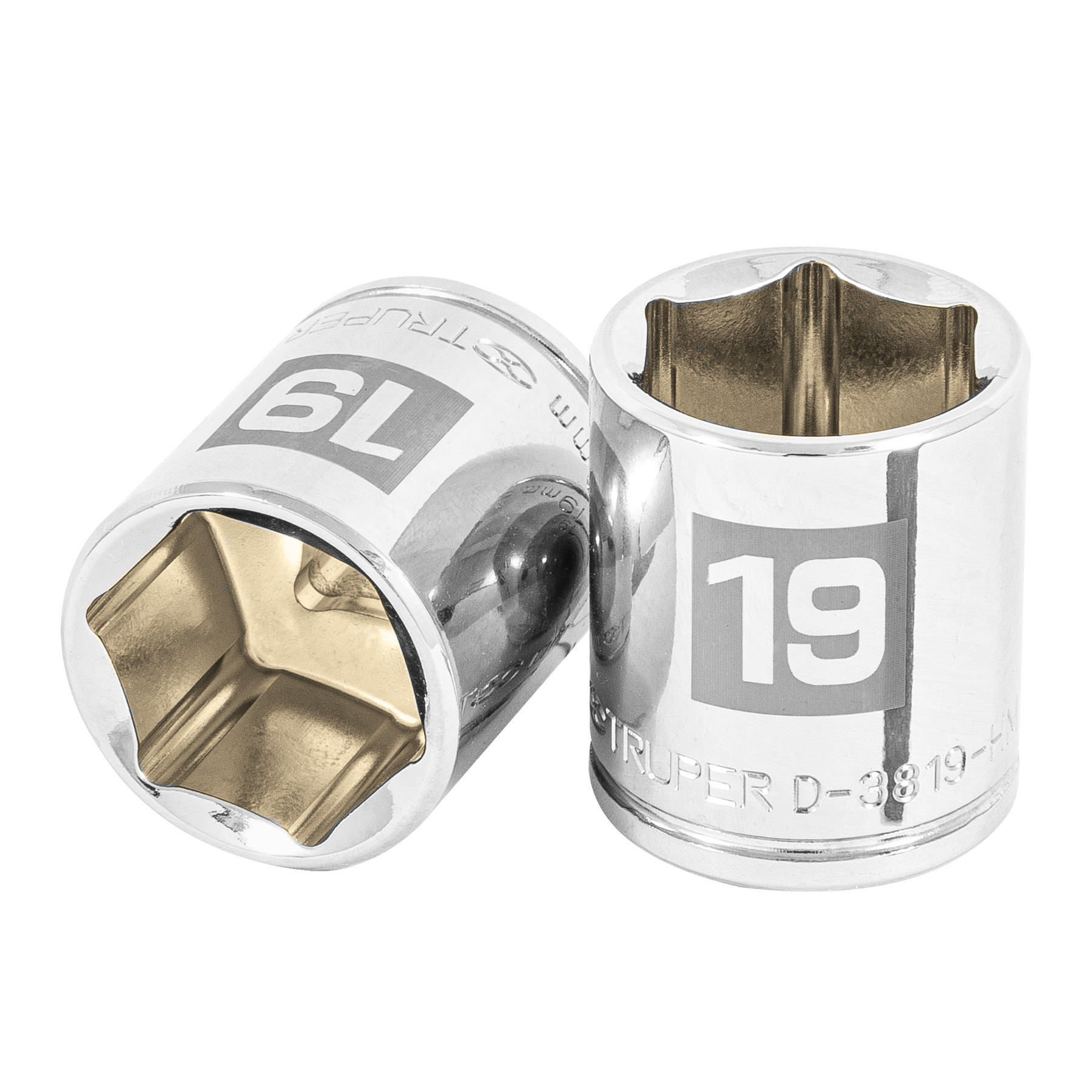 Dado de 19 mm, 6 puntas, cuadro 3/8", TRUPER