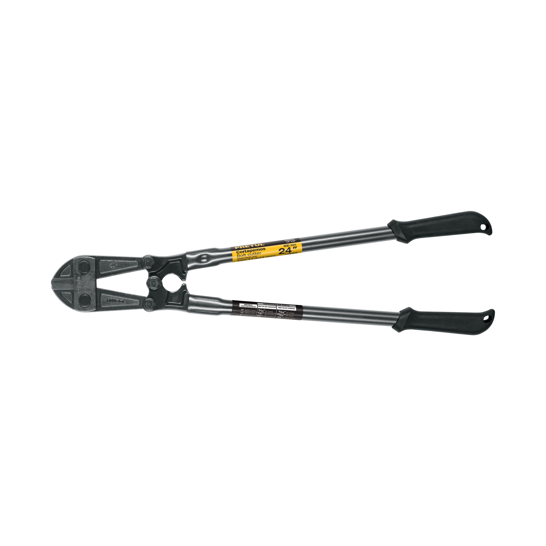 Cortapernos 24", mango tubular, PRETUL