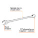 Llave combinada extralarga 15/16" x 336 mm de largo, EXPERT