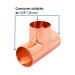 Tee sencilla de cobre 1-1/2", FOSET