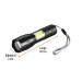 Linterna de 1 LED 270 lm con luz de emergencia, recargable