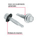 50 pijas #14 x 1-1/4" hexagonal, punta broca con rondana