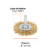 Carda circular 2" alambre grueso para taladro, TRUPER