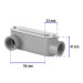 Condulet 3/4" conexión tipo LR, VOLTECK