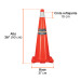 Cono de precaución de 90 cm de PVC con reflejante, TRUPER