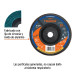 Disco laminado 7" grano 40 centro 7/8", plástico, TRUPER